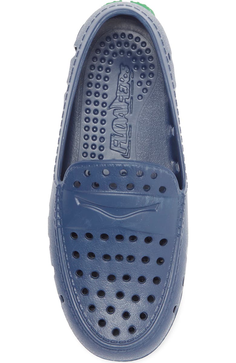 FLOAFERS Kids' Prodigy Driver Loafer, Alternate, color, Navy Peony/ Turf Green