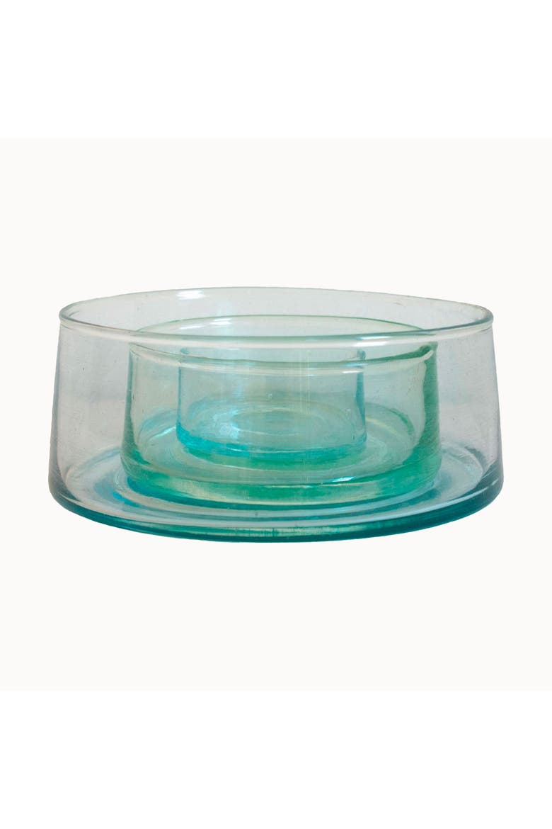 Moroccan Handblown Glass Nesting Dishes, Alternate, color, Clear - Medium