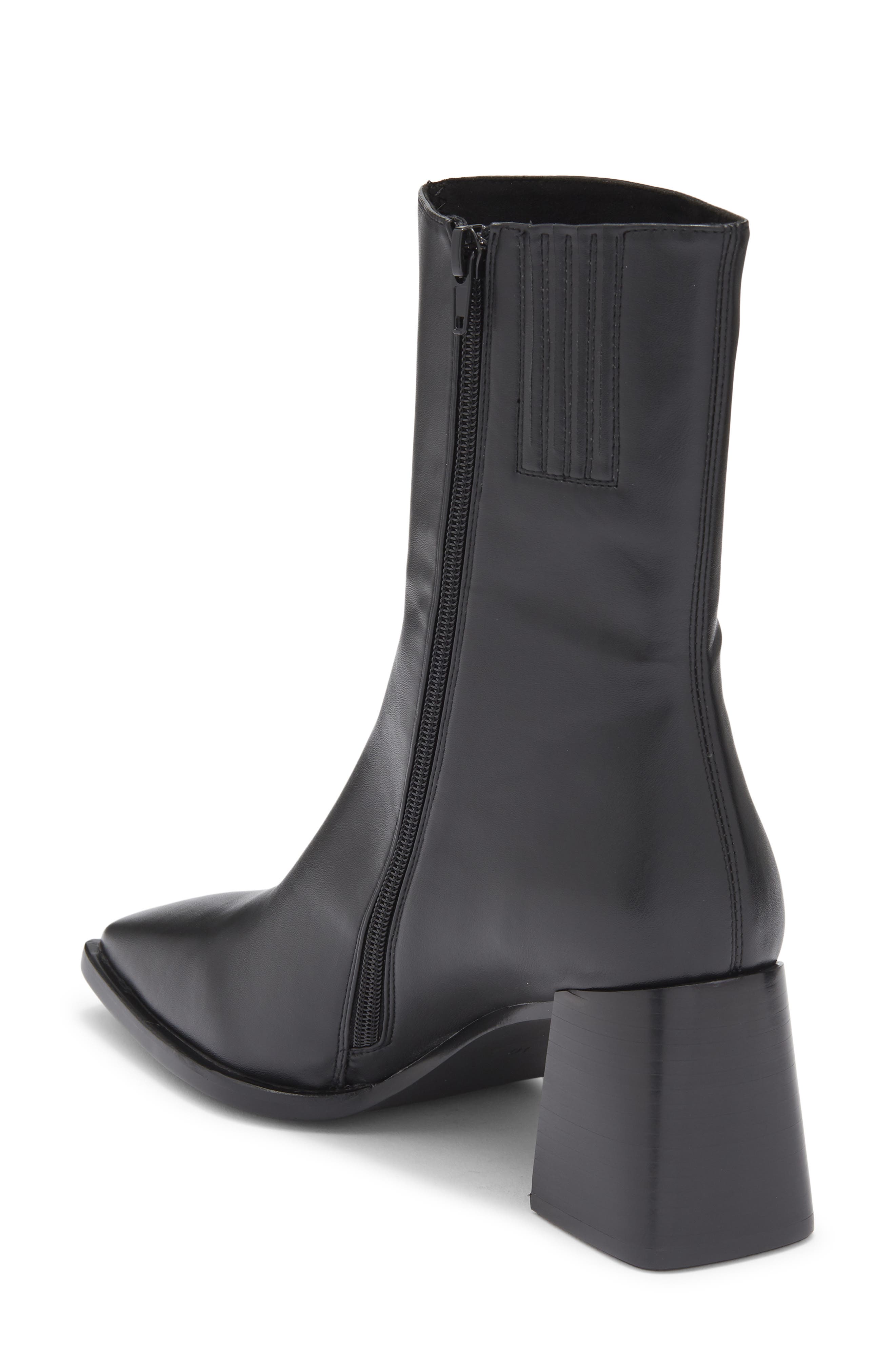 Jeffrey Campbell Reelz Leather Ankle Boot, Alternate, color, Black