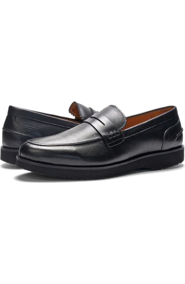 A. Veer Mason Penny Loafer, Alternate, color, Black Leather