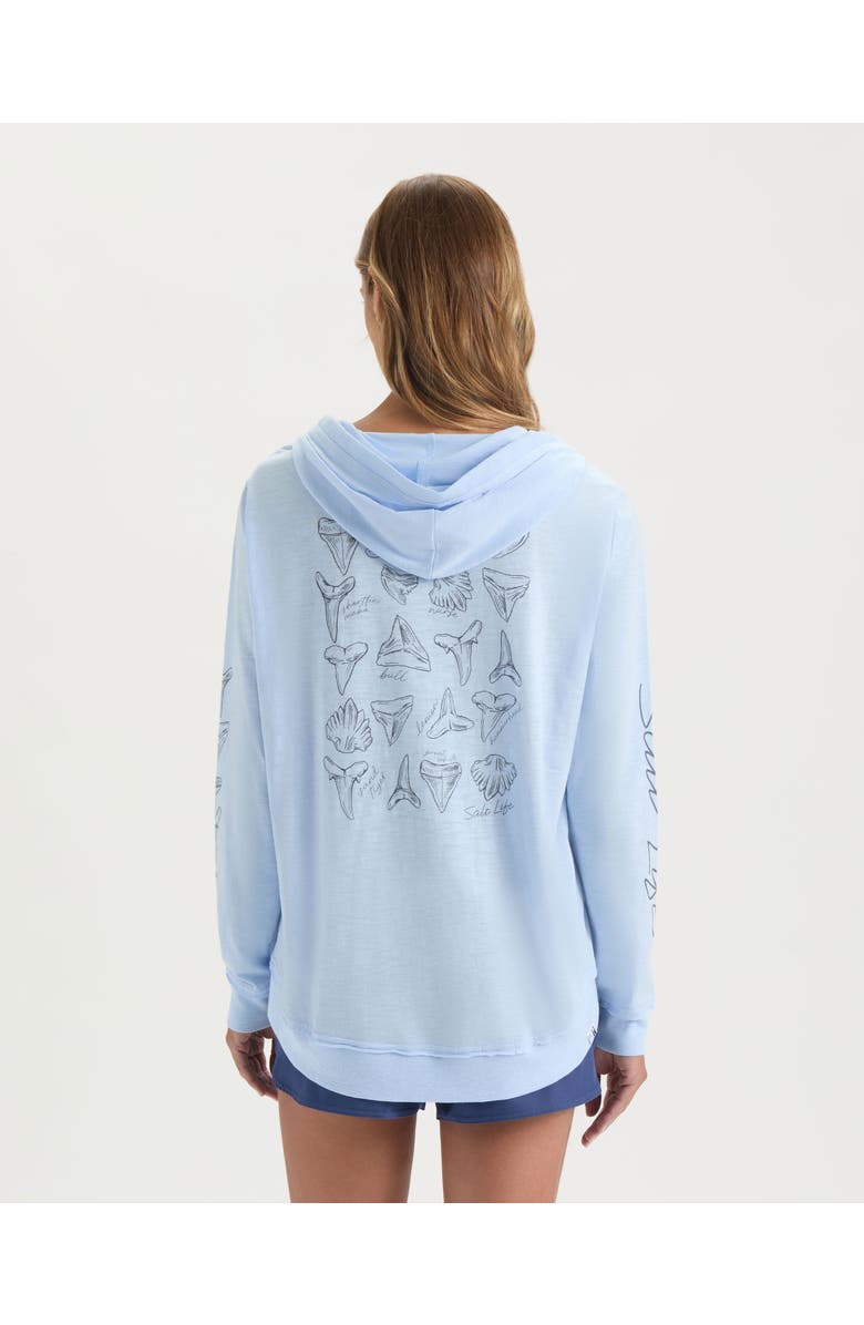 Salt Life Luck Tooth Long Sleeve Crew, Alternate, color, Powder Blue