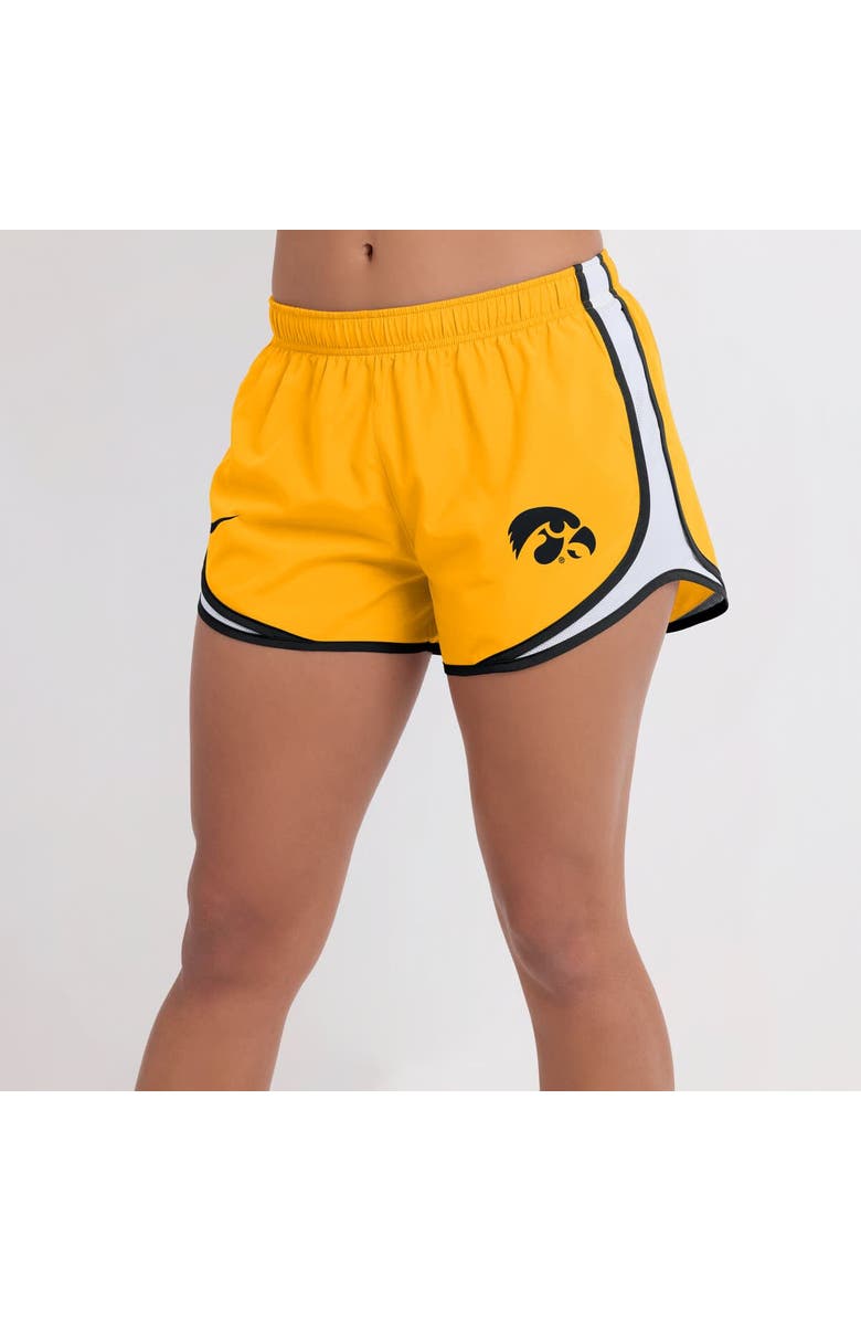 Nike Women's Nike Gold Iowa Hawkeyes Spring Break Tempo Performance Shorts, Alternate, color, 