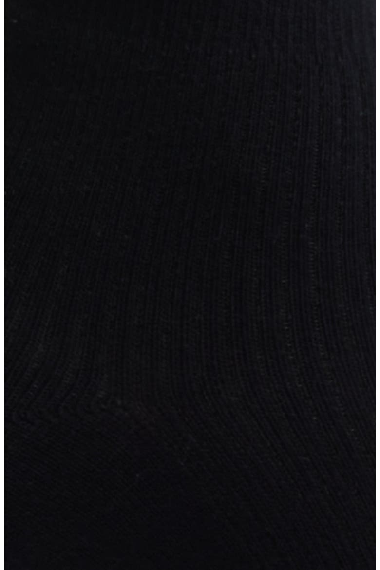 Billie Ruffle Mid Crew Socks, Alternate, color, BLACK