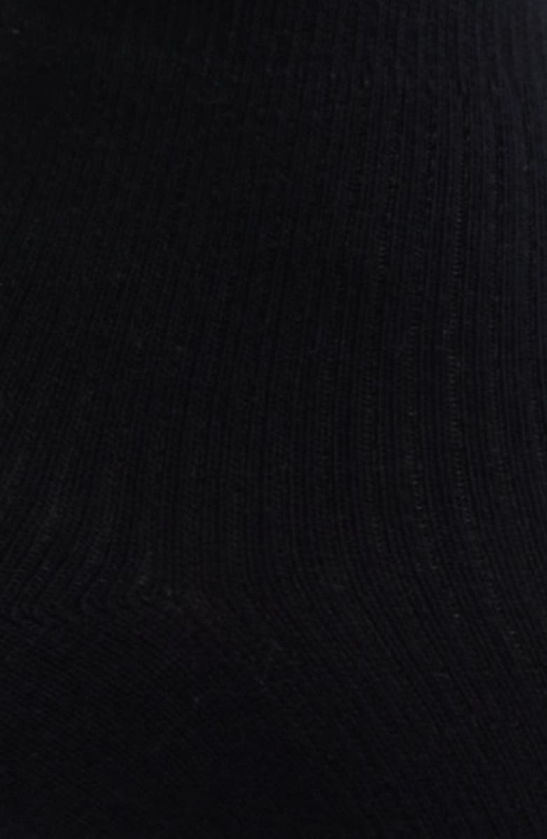 Stems Billie Ruffle Mid Crew Socks, Alternate, color, Black