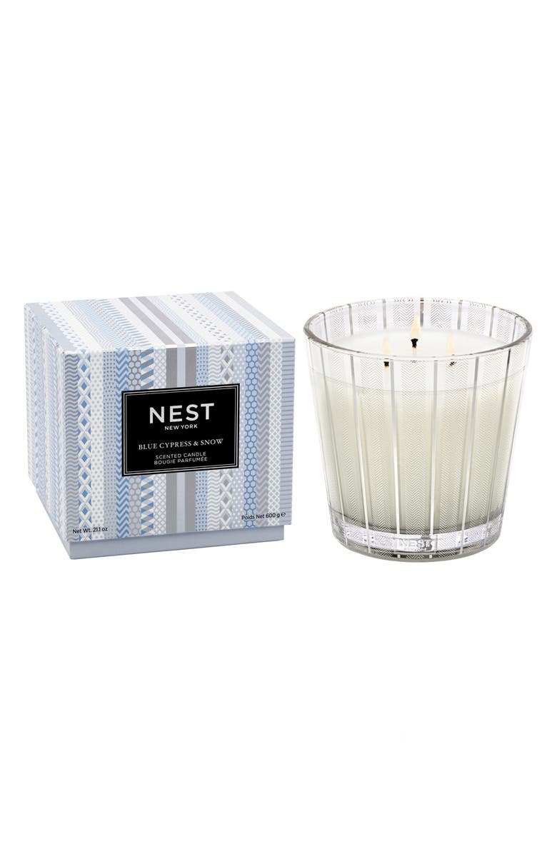 NEST New York Blue Cypress & Snow Scented Classic Candle, Alternate, color, 