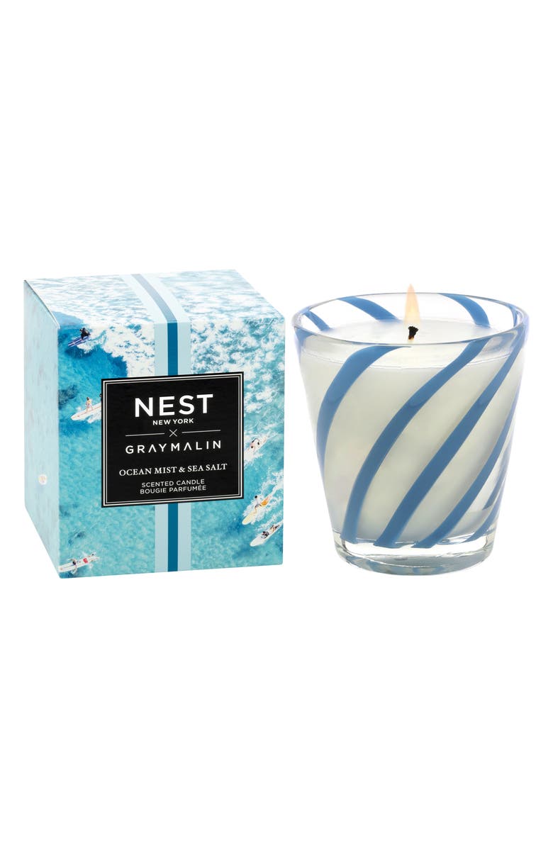 NEST New York x Gray Malin Ocean Mist & Sea Salt Candle, Alternate, color, 