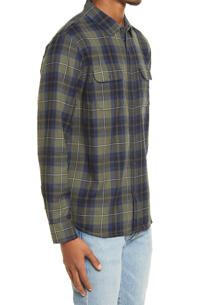 Vans Sycamore Plaid Flannel Button-Up Shirt, Alternate, color, 