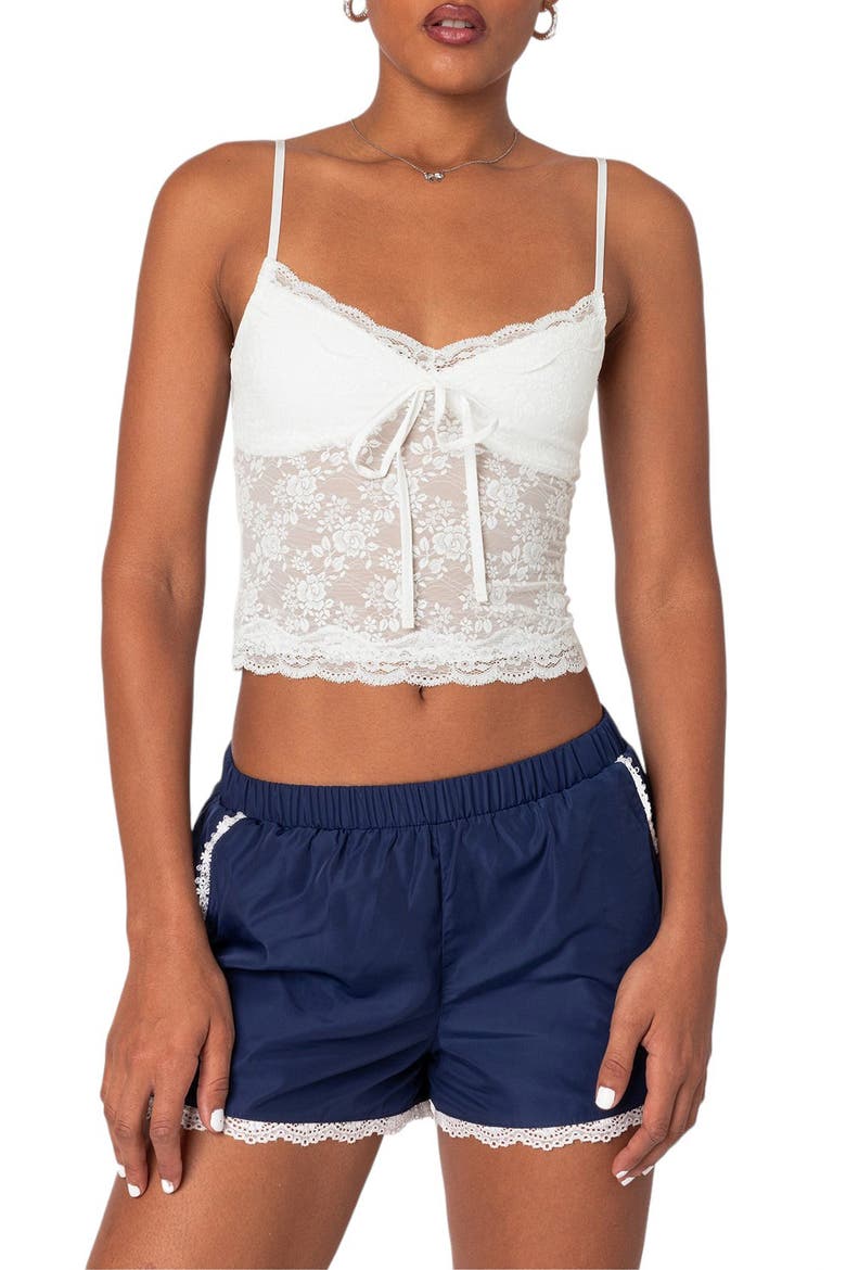 Lace Camisole, Main, color, WHITE