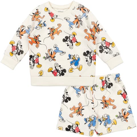 Mickey Mouse 2-Piece French Terry Sweatshirt and Shorts Set