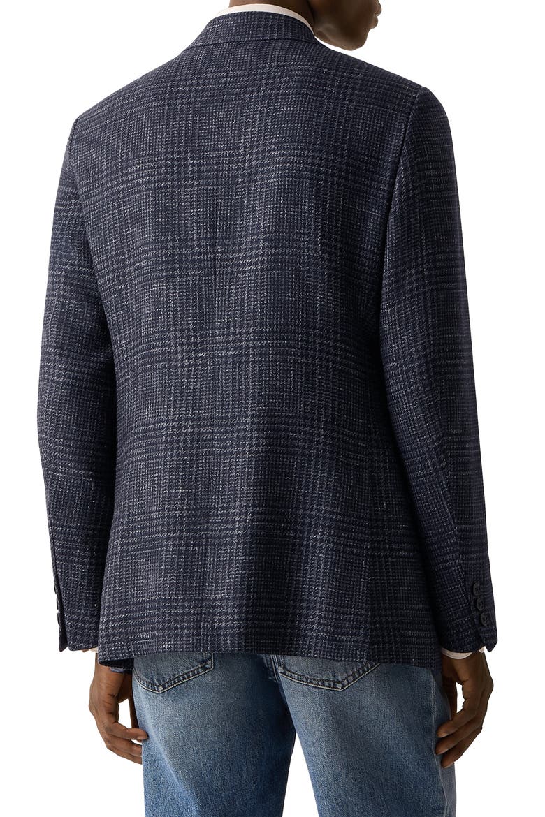 Cashmere Silk & Linen Formal Jacket, Alternate, color, NAVY BLUE