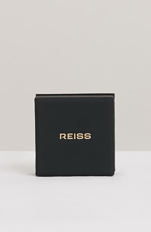 Reiss Freya Wave Hoop Earrings In Gold Tone
