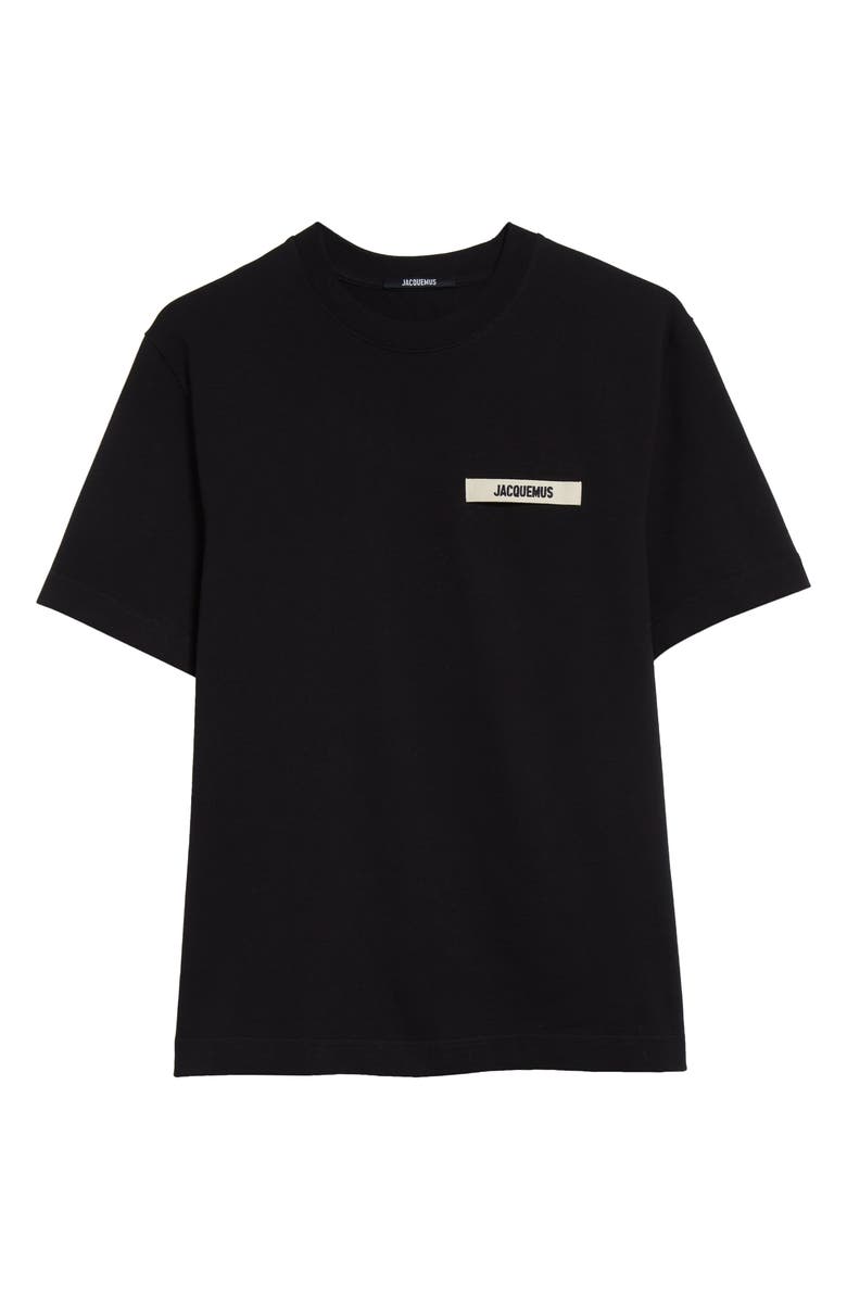 Jacquemus Le T-Shirt Grosgrain Cotton Logo T-Shirt, Main, color,