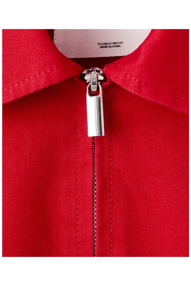 Cotton Bomber Jacket, Alternate, color, RED