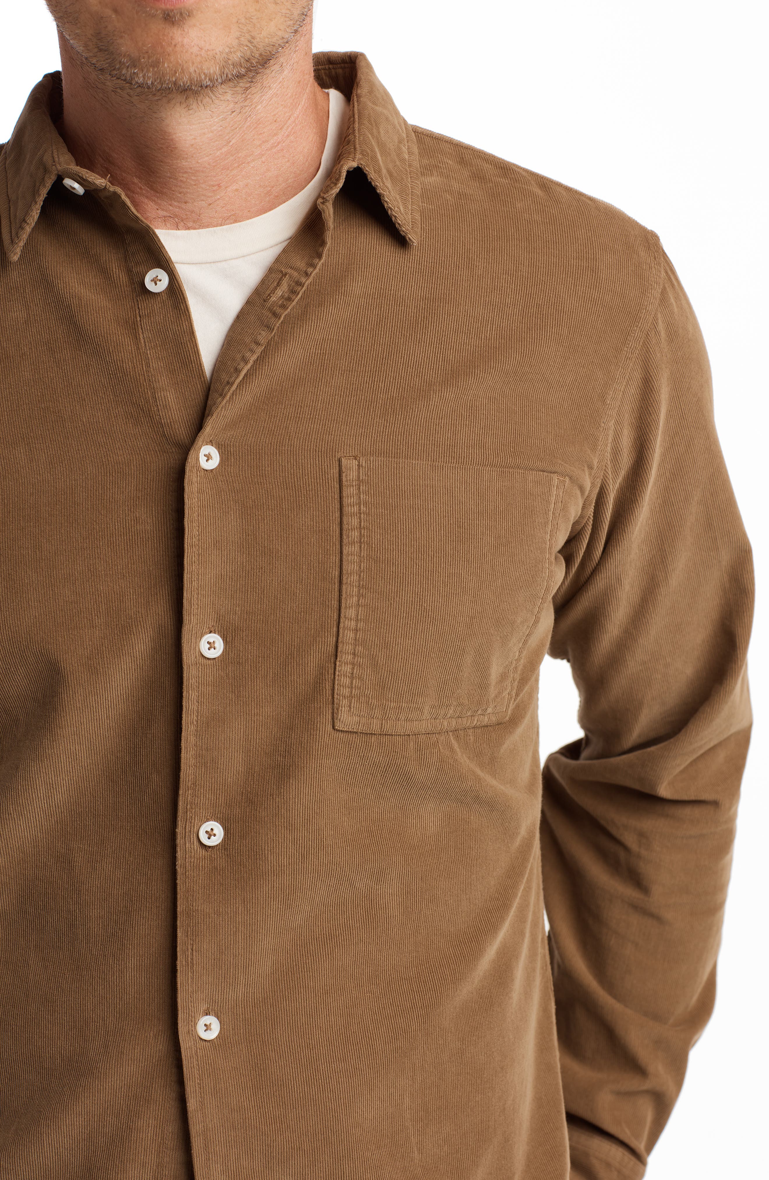 Nobel Fine Wale Corduroy Button-Up Shirt - image 5