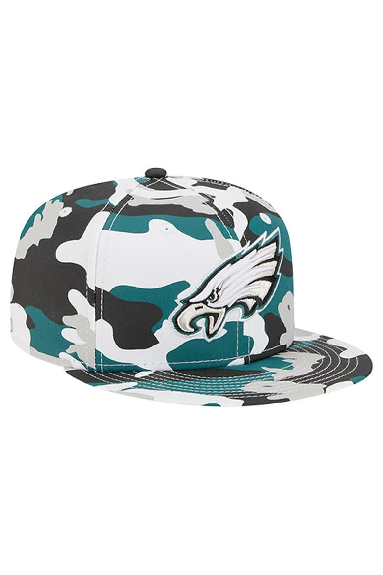 Men's New Era  Midnight Green/Black Philadelphia Eagles 59FIFTY Fitted Hat, Alternate, color, Green