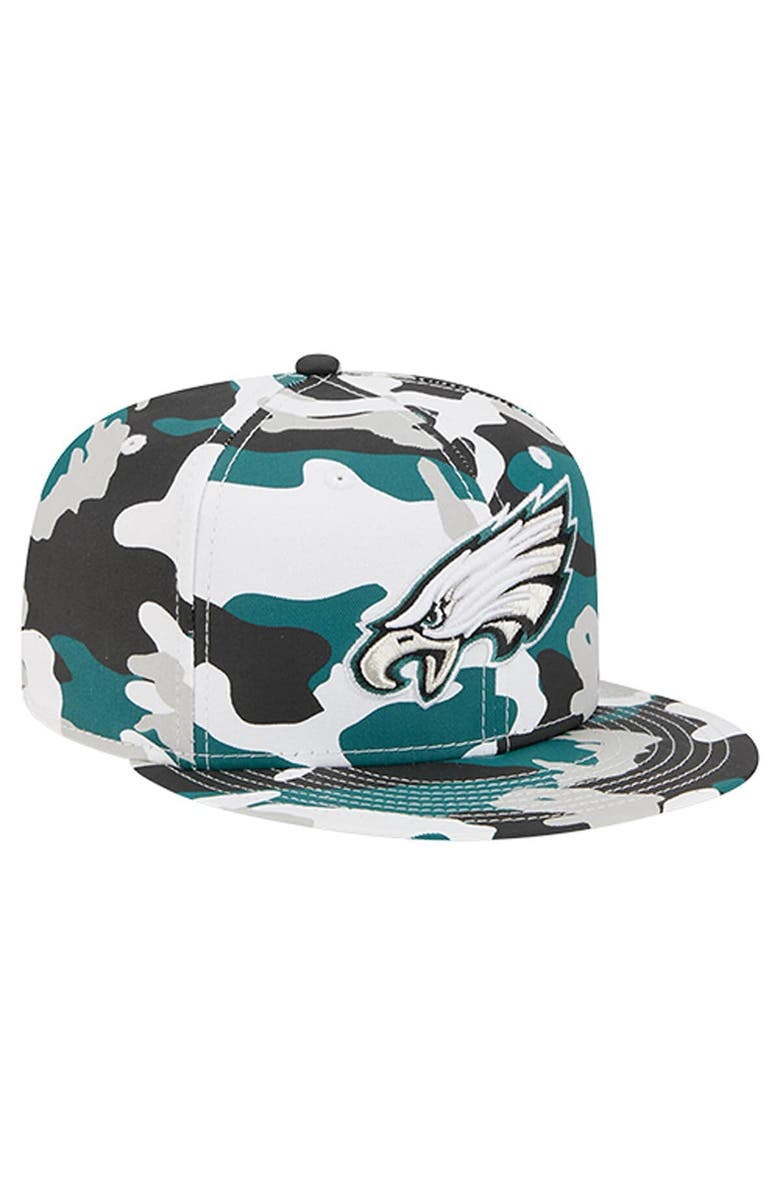New Era Men
s New Era  Midnight Green/Black Philadelphia Eagles 59FIFTY Fitted Hat, Alternate, color, Green