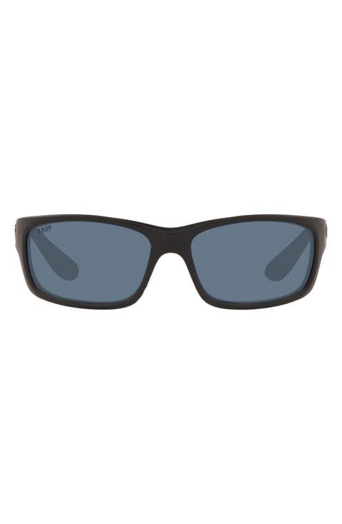 62mm Polarized Wraparound Sunglasses