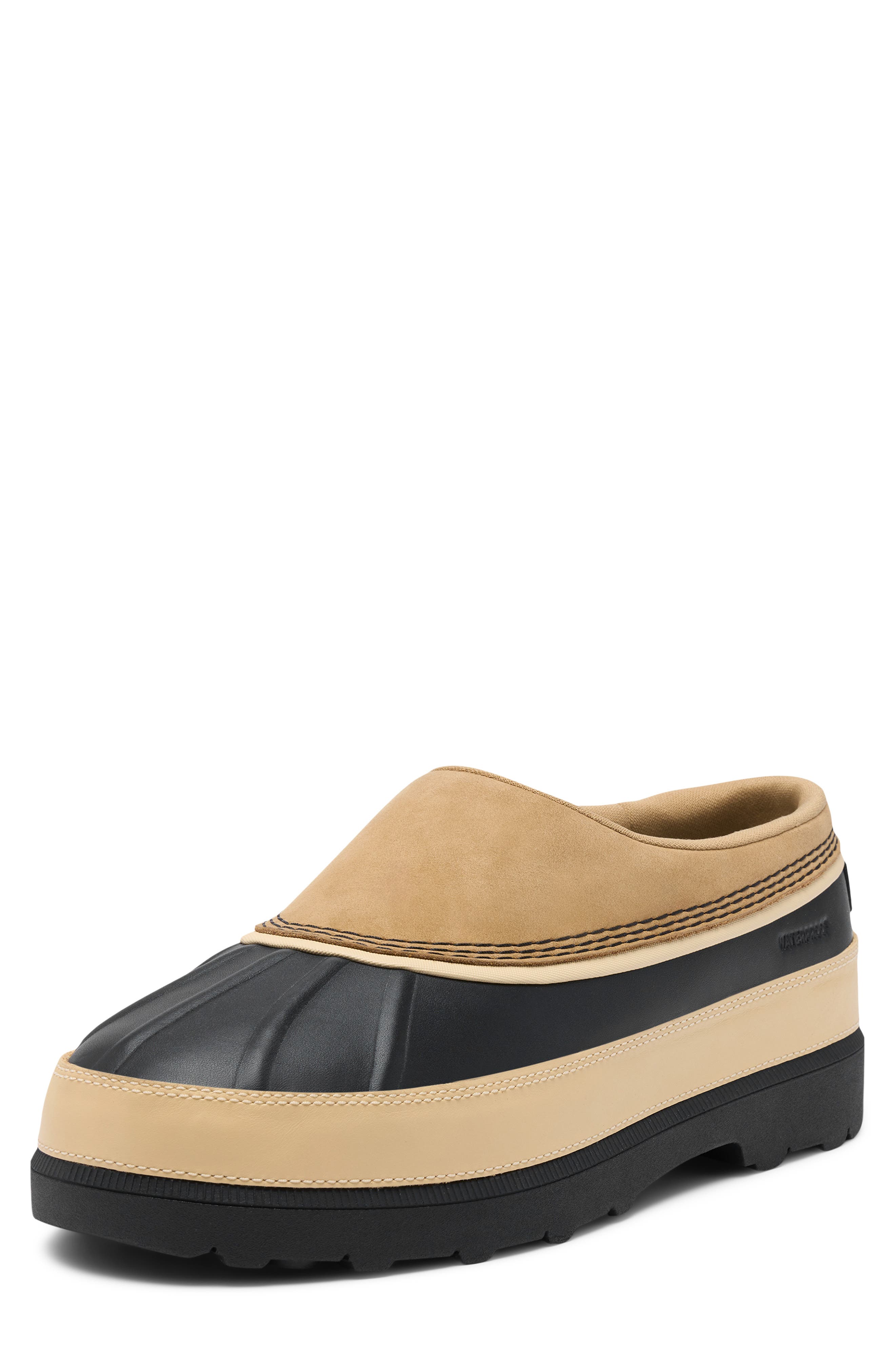 Ambler Waterproof Slip-On, Alternate, color, CARIBOU BUFF/ BLACK