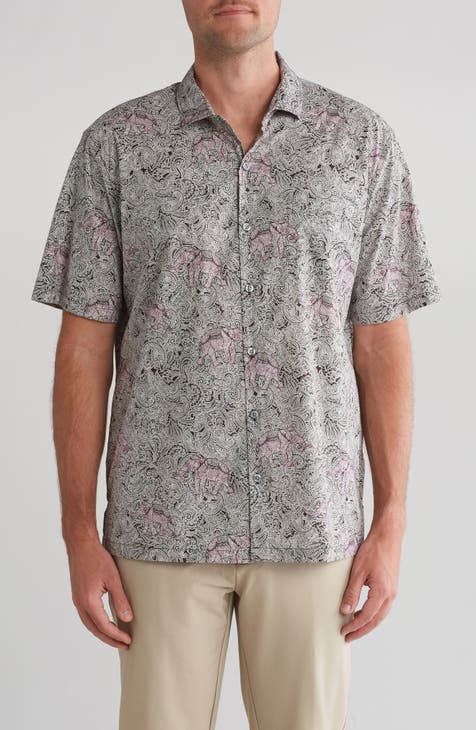 Paisley Cotton Button-Up Shirt