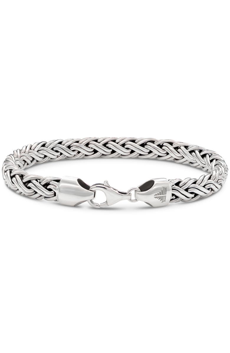 DEVATA Paddy Oval Chain Bracelet in Sterling Silver, 7mm, Alternate, color, Silver