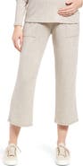 Maternal America Wide Leg Crop Maternity Pants