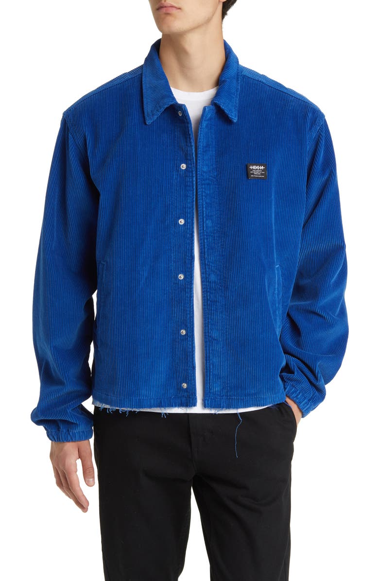 Hudson Jeans x Brandon Williams Corduroy Coach's Jacket, Main, color,