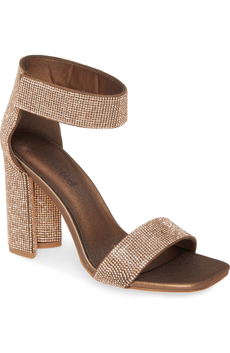 Jeffrey Campbell Lorena Embellished Ankle Strap Sandal, Main, color,
