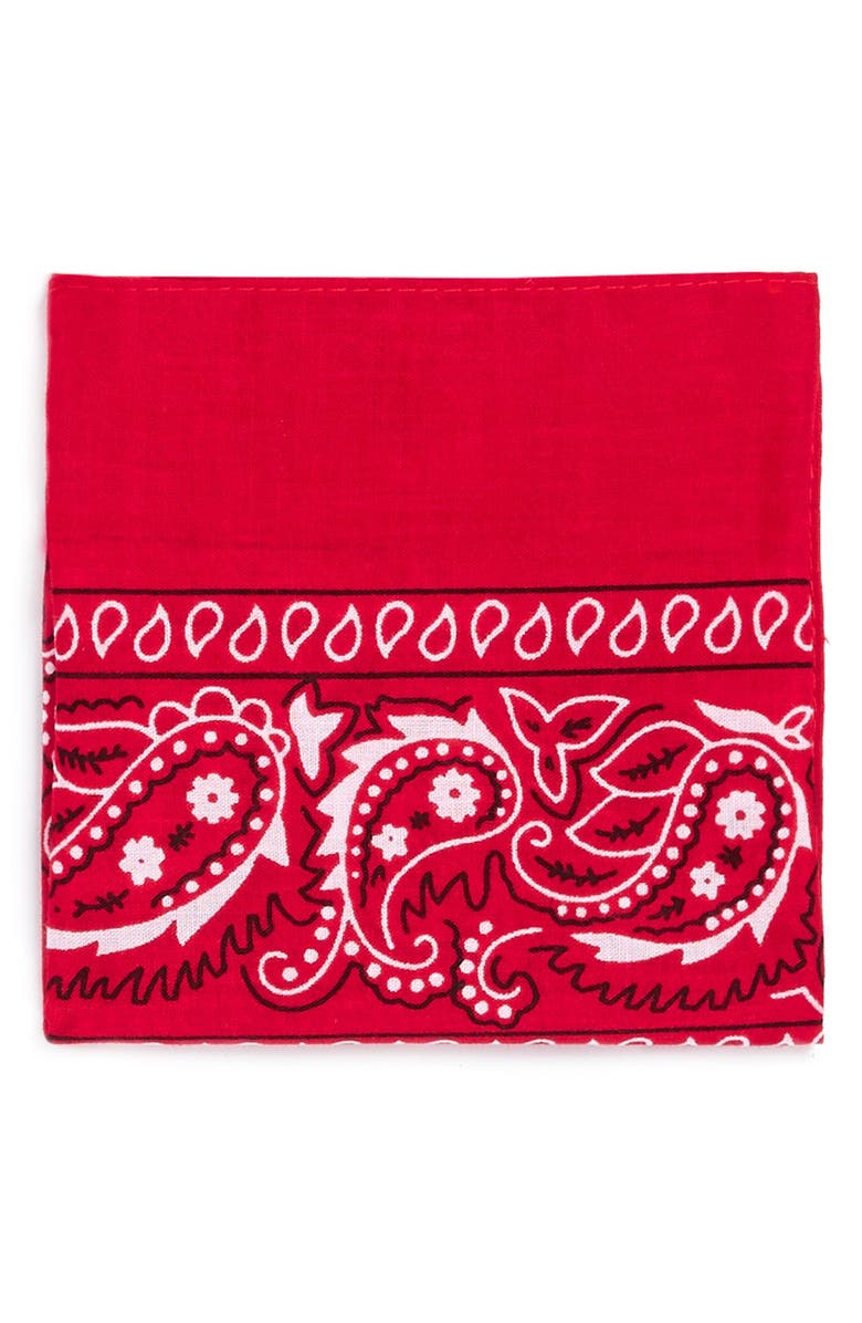 Topman Paisley Print Bandana, Alternate, color, 
