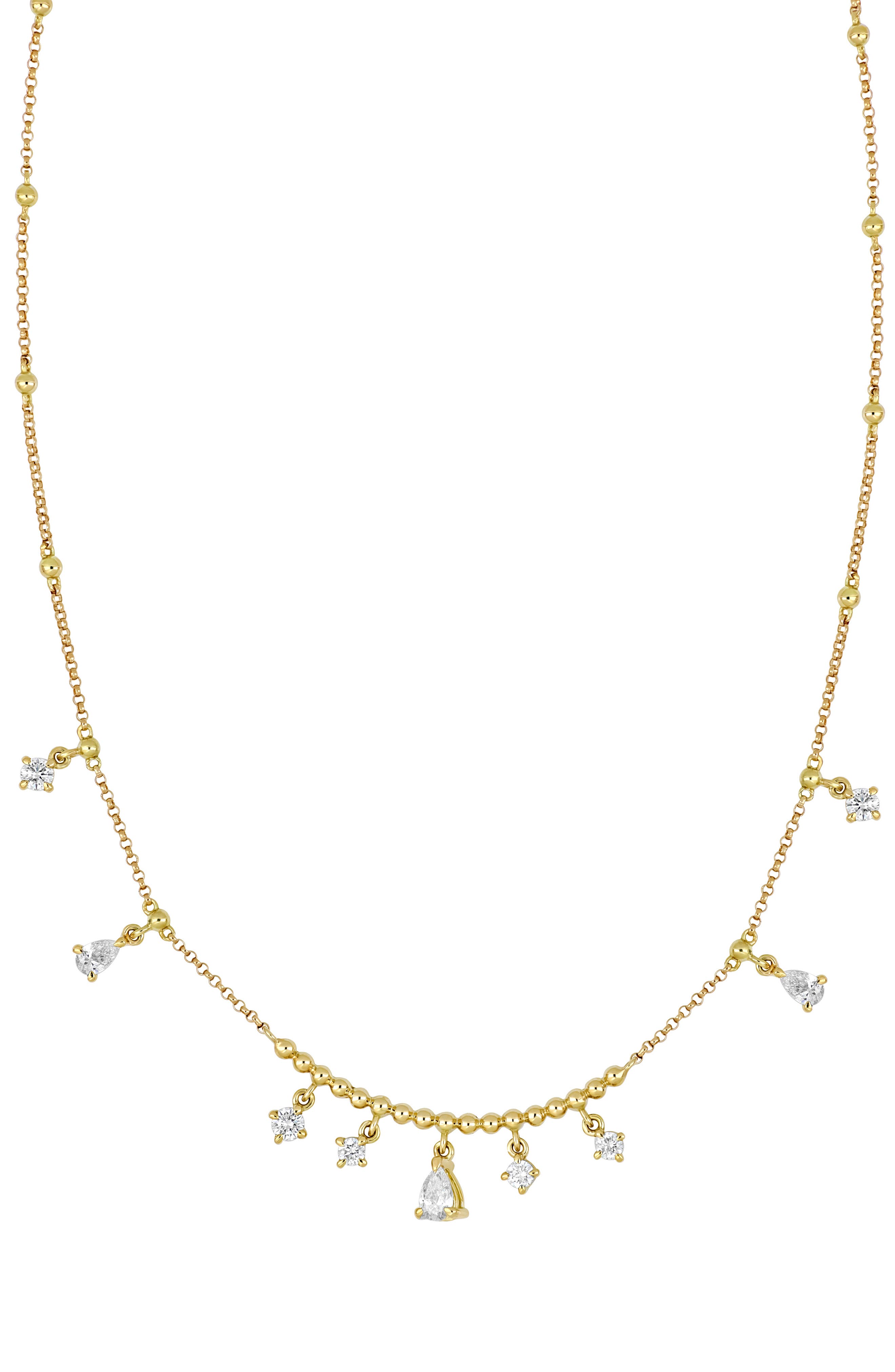 18k Gold Mykonos Diamond Pendant Necklace