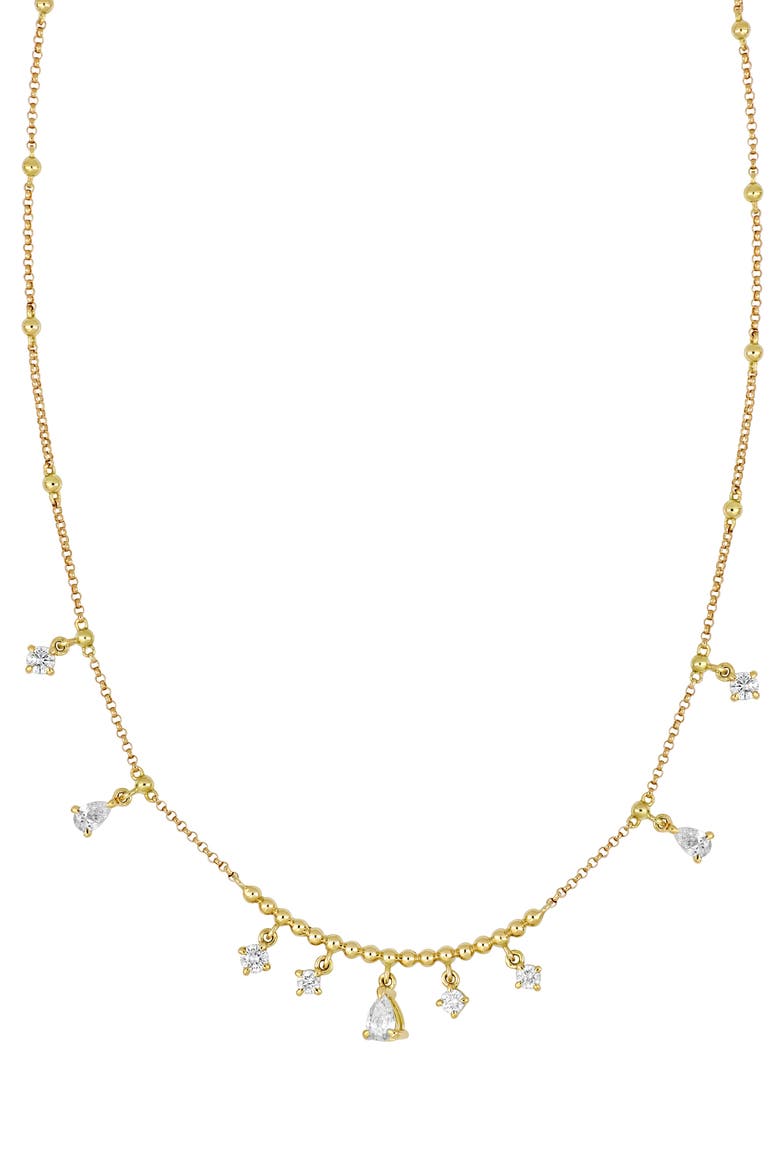18k Gold Mykonos Diamond Pendant Necklace, Main, color, 18KY