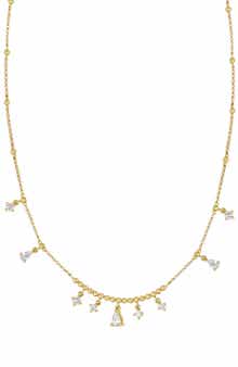 18k Gold Mykonos Diamond Pendant Necklace