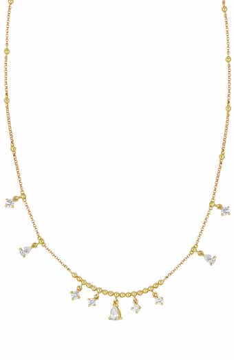 18k Gold Mykonos Diamond Pendant Necklace
