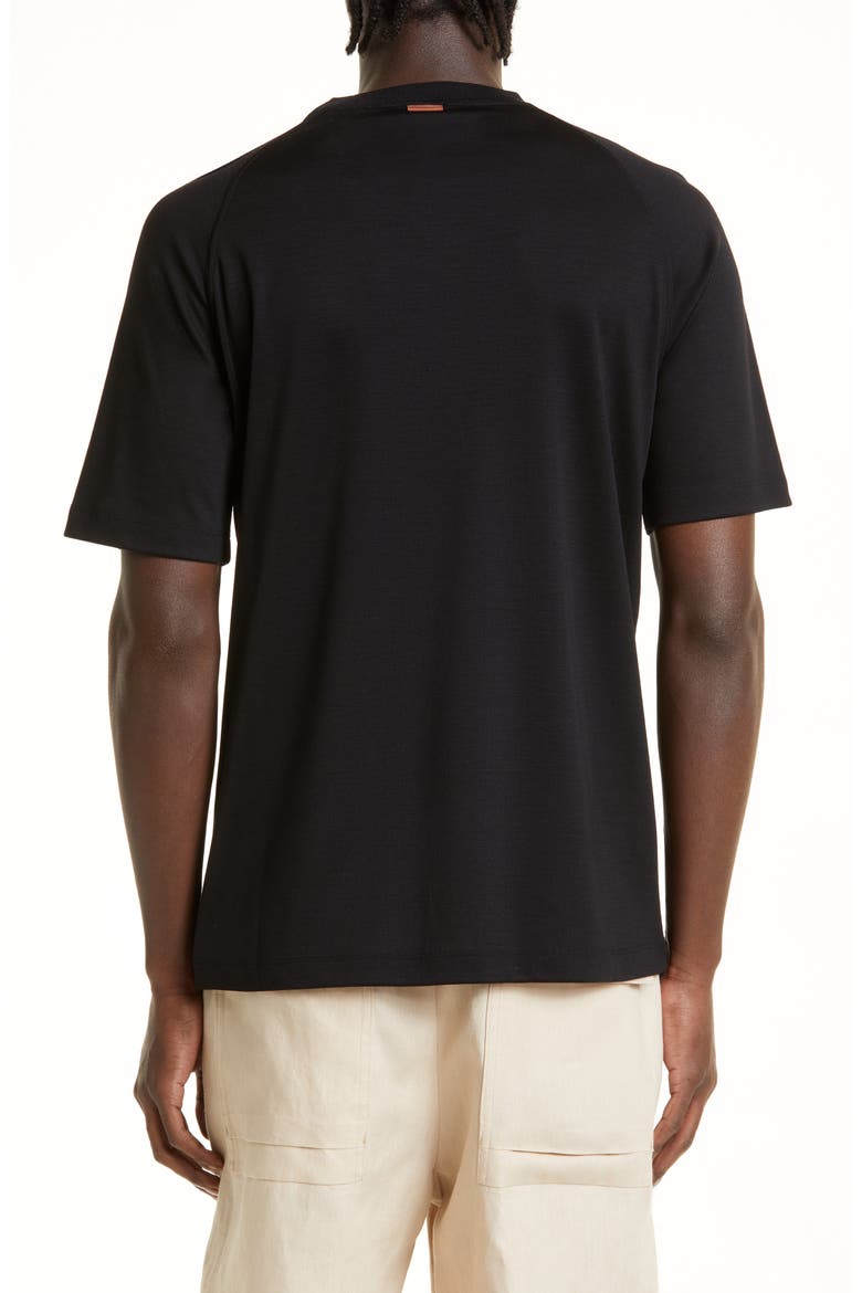 High Performance™ Short Sleeve Wool T-Shirt, Alternate, color, BLACK