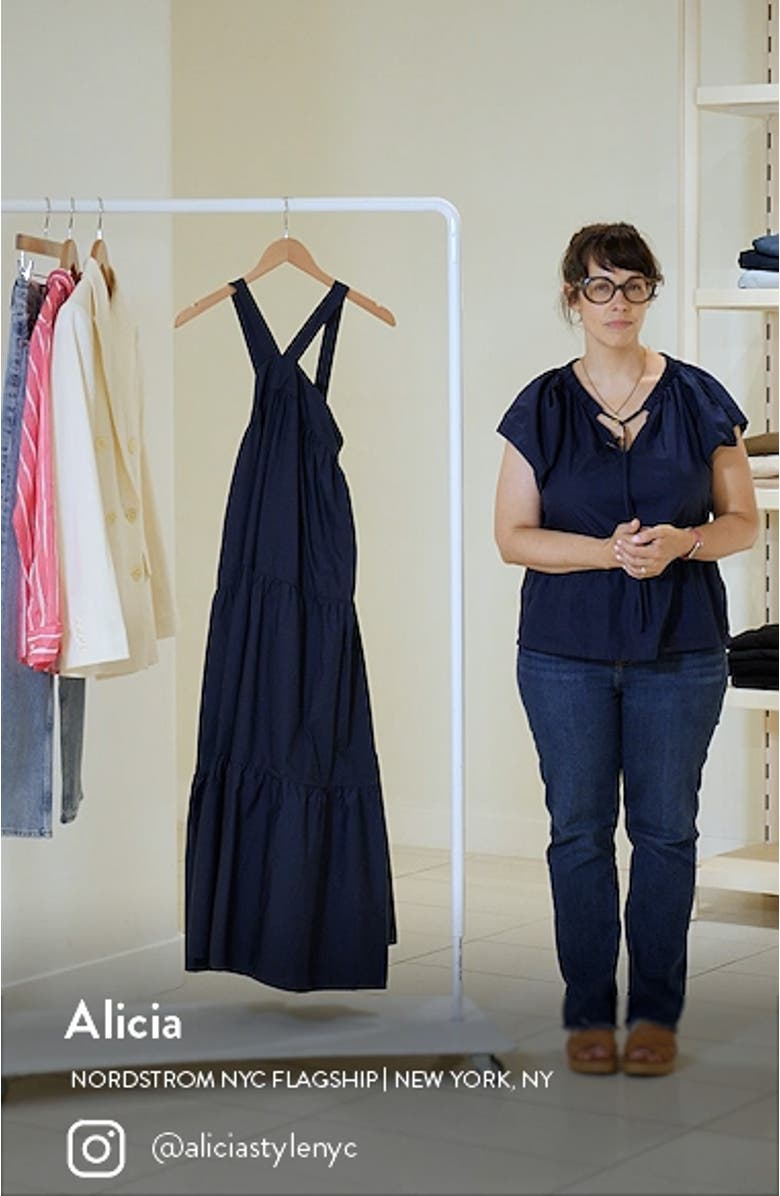 Irene Tiered Cotton Midi Dress, sales video thumbnail