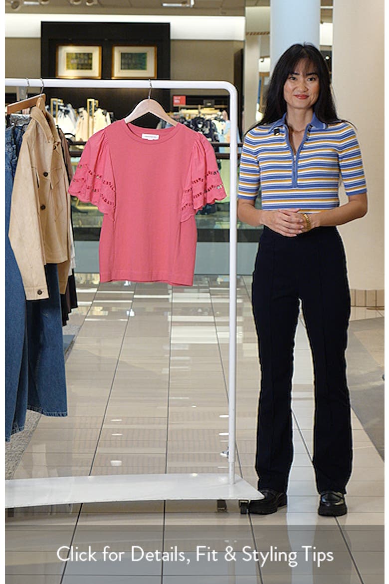 Flutter Sleeve Eyelet Top video