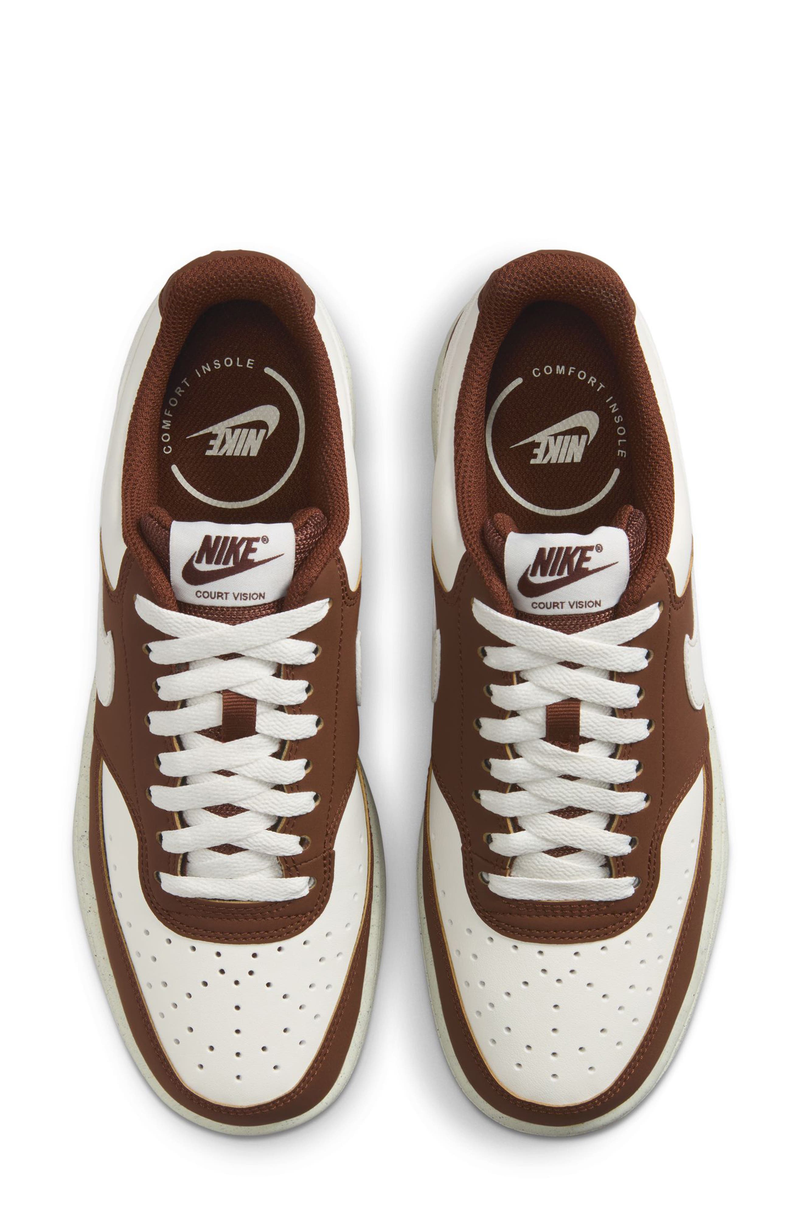 Court Vision Low Sneaker, Alternate, color, SAIL/ CACAO WOW/ COCONUT