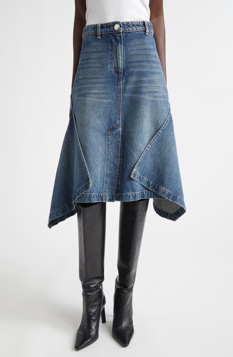 The Frankie Denim Cascade Skirt