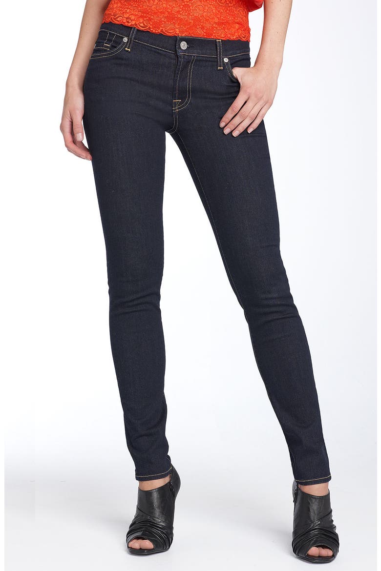 7 For All Mankind® 'The Skinny' Stretch Jeans, Main, color, RINSED INDIGO