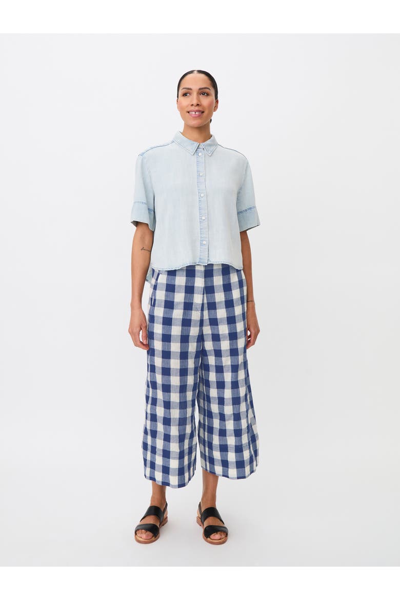 Mairenova Denim Button-Front Shirt, Alternate, color, Light Denim