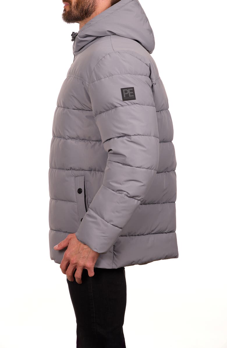 Perry Ellis Heavyweight Quilted Jacket, Alternate, color, Mid Grey