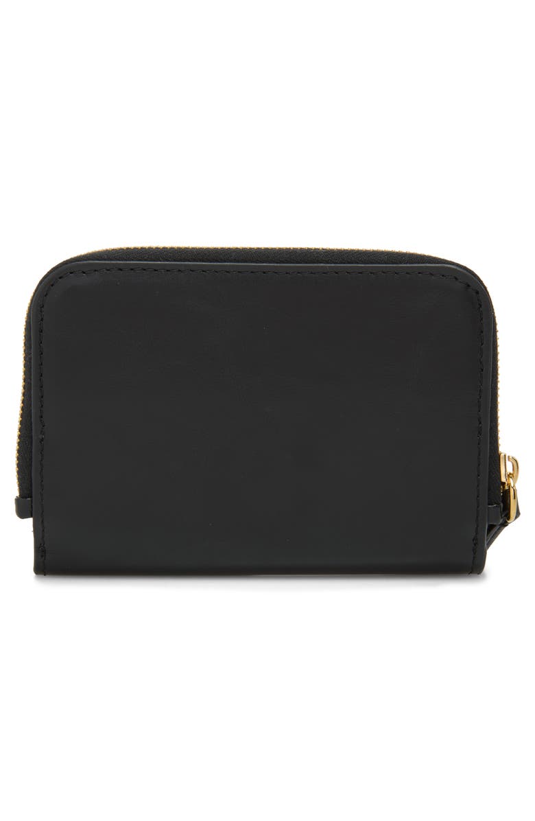 Chloé Alphabet Shiny Bifold Wallet, Alternate, color, Black