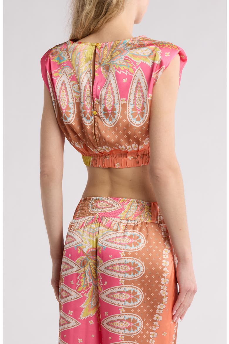 Paisley Sleeveless Cover-Up Top, Alternate, color, PINK BALI PRINT