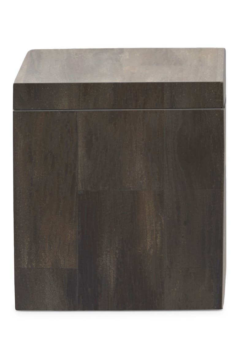 Arles Faux Horn Canister, Main, color, DARK