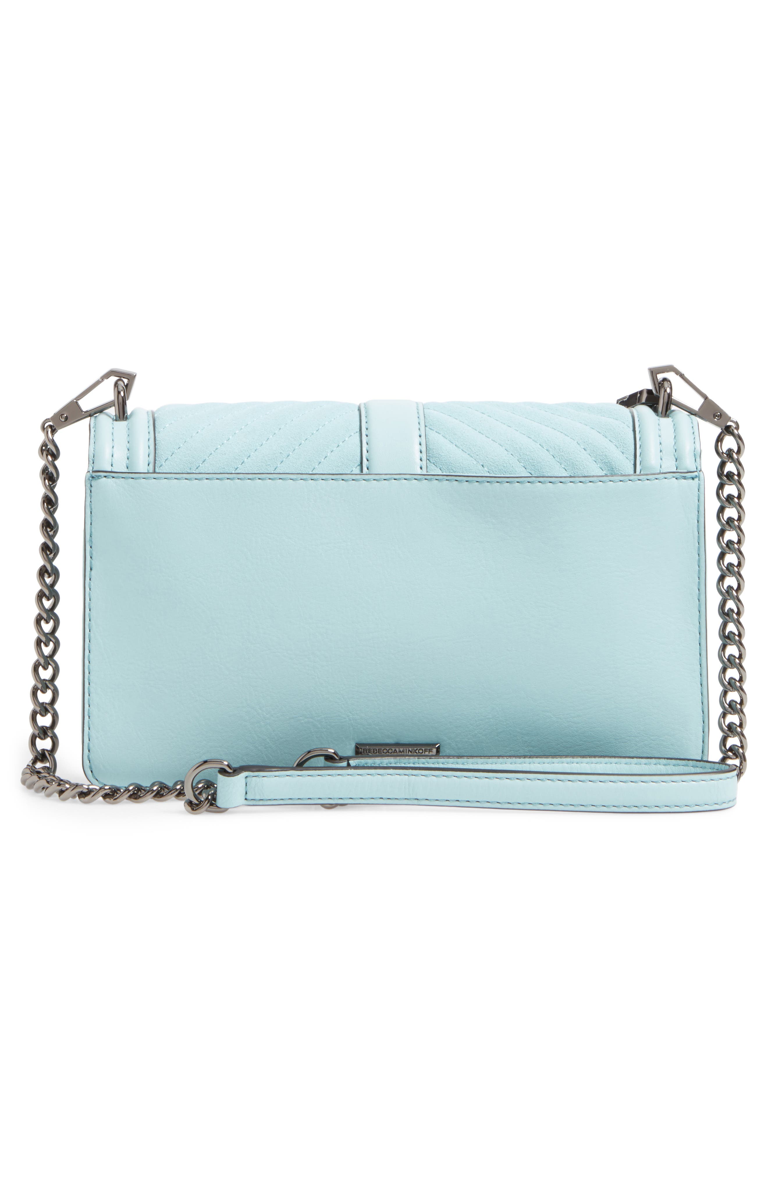 Love Crossbody Bag, Alternate, color, SEA MIST/ GUNMETAL