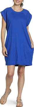 APNY Raglan Cap Sleeve Cotton Shift Dress