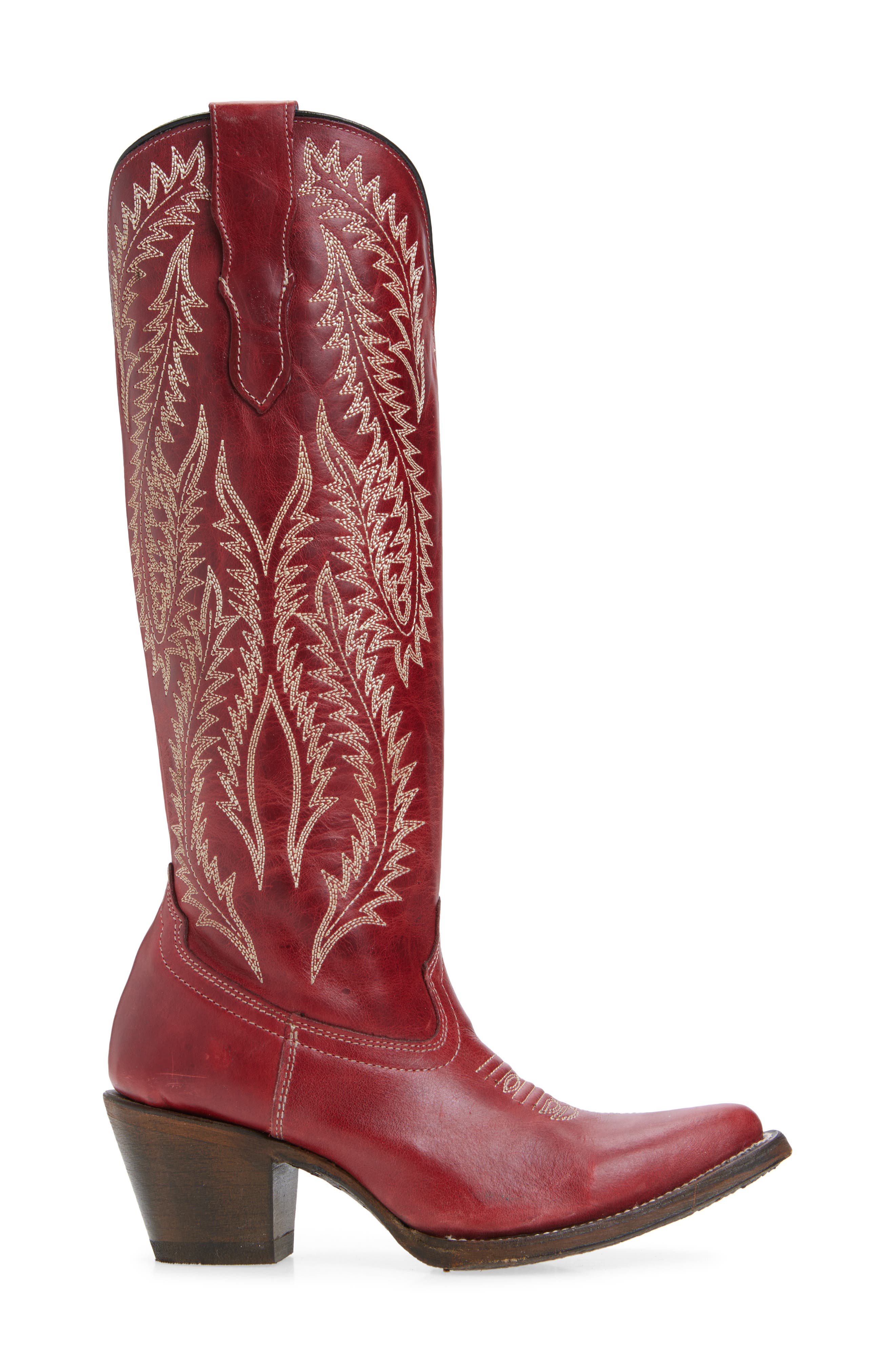 CORRAL Embroidered Western Boot, Alternate, color, Red