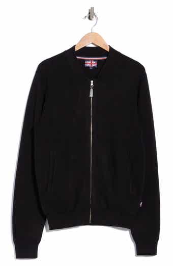 Baseball Collar Full Zip Fleece Cardigan
