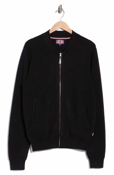 Baseball Collar Full Zip Fleece Cardigan