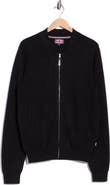 SOUL OF LONDON Baseball Collar Full Zip Fleece Cardigan