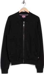 SOUL OF LONDON Baseball Collar Full Zip Fleece Cardigan